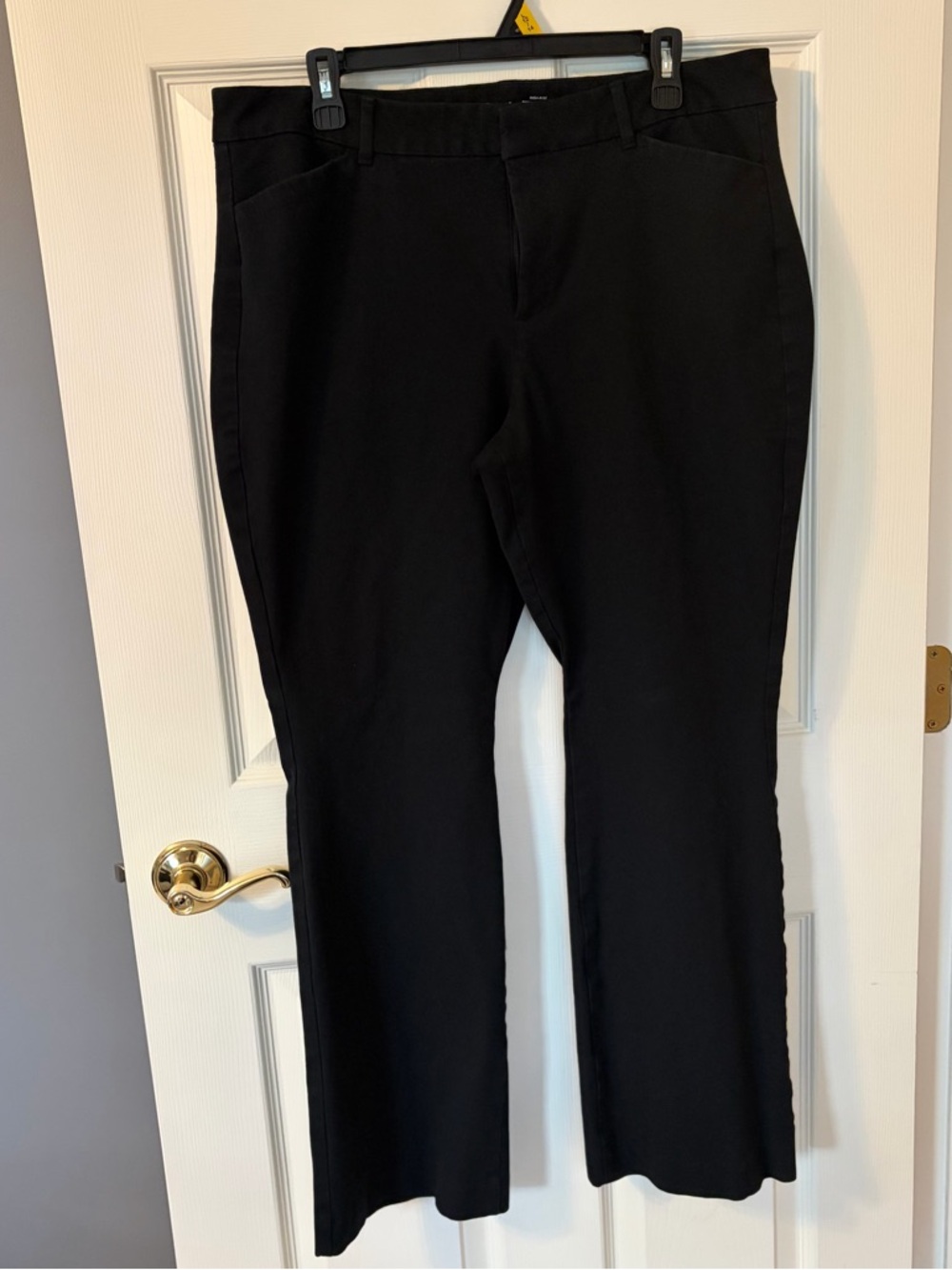 Black High-Waisted Pixie Flare Pants